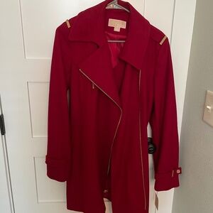 Michael by Michael Kors Red Coat Size 10